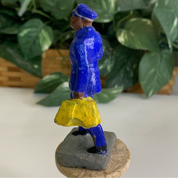 Antique Composition Figure J Hill Dining Car Attendant Toy Trico Figurine Japan - Picture 7 of 14
